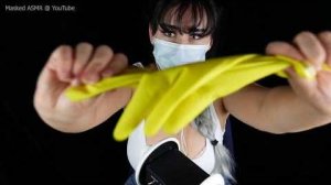 Masked ASMR Latex Gloves ASMR Ear Attention