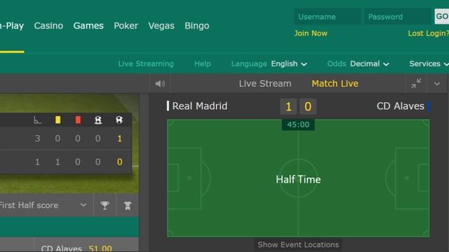 Real Madrid vs Alaves Live смотреть онлайн