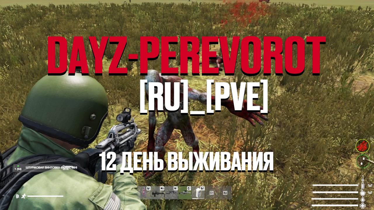 DayZ. PEREVOROT_[RU]_[PVE]. 12 день выживания. Куда я попал? Деревня новичков?