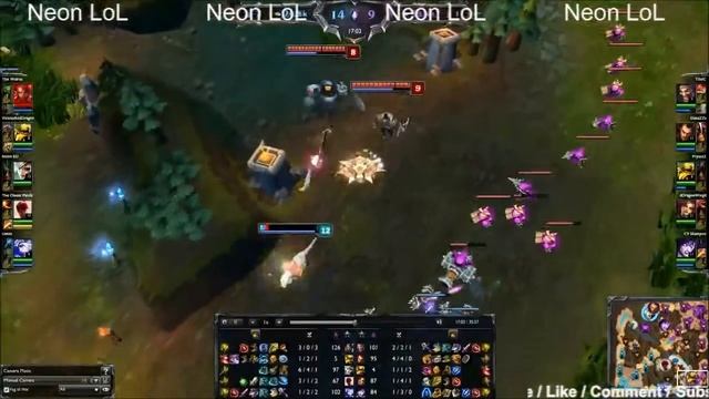 Neon LoL | Draven Ult Fail! смотреть онлайн