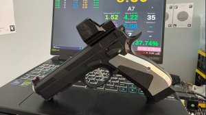 Лазерный пистолет для холостых тренировок на базе страйкбольного макета  CZ SP01