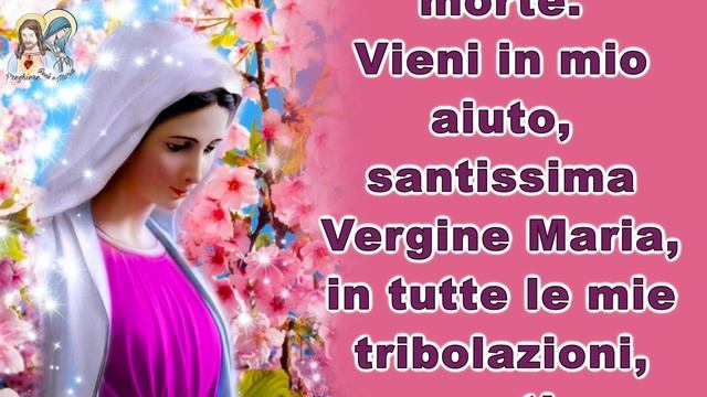 Recita questa preghiera e la  Beata Vergine Maria sarà con te
