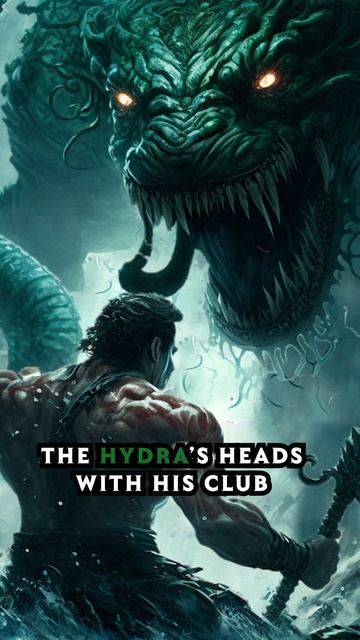 How Did Hercules Kill The Giant Hydra #shorts #mythology #myth смотреть онлайн