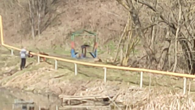 Субботник по очистки пруда от камыша. смотреть онлайн