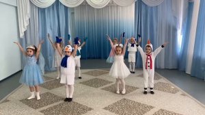 потанцуй со мной, дружок, танец снеговиков и снежинок, 5 лет