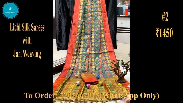 Lichi Silk Sarees with Jari Weaving | Saree Collection 2020 | Lichi Silk Sarees with Price
