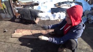 Как вытянуть  кузов в домашних условиях с помощью столба!