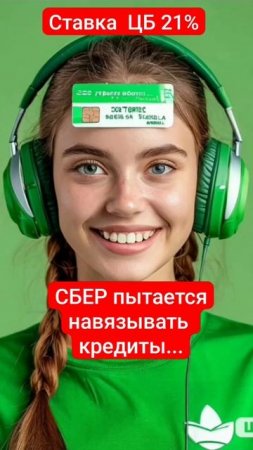 Сбербанк навязывает свою кредитку, несмотря на ставку ЦБ 21%...