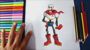 Как нарисовать Папирус (Undertale)