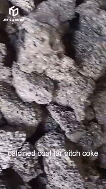 Calcined coal tar pitch coke