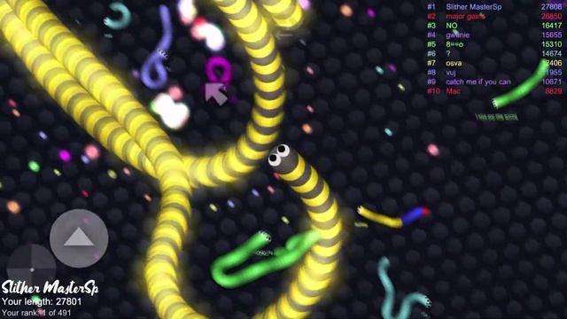 Slither.io A.I. - LUCKY GIANT SNAKE vs TINY SNAKE! // Epic Slitherio Gameplay! #313