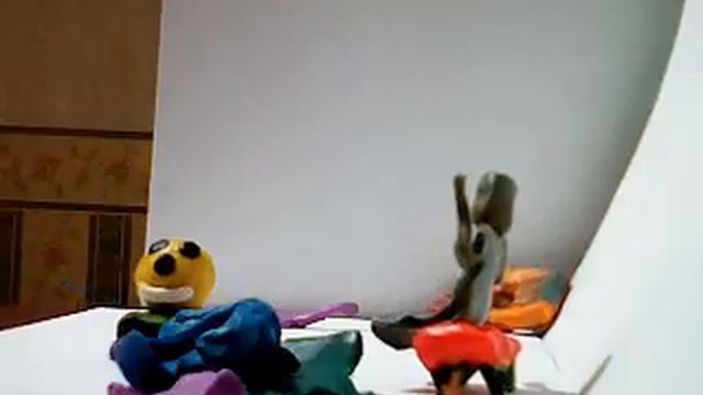 Пластелиновый мультик Колобок