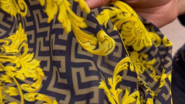 Вискоза золотые узоры в стиле Версаче смотреть онлайн