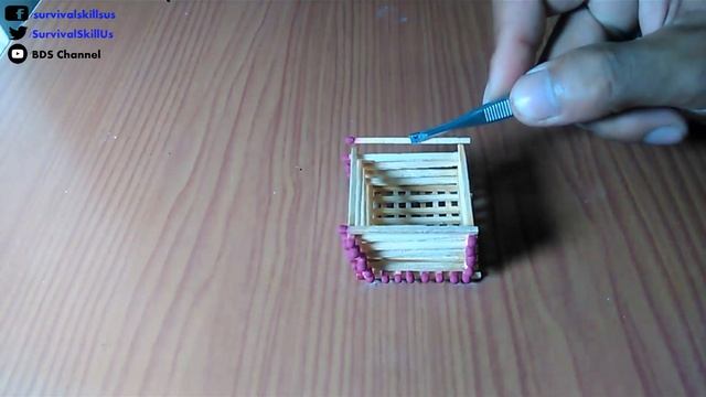 Matchstick Art #01: Build matchstick city and burn it ## How to make a city by matchstick model смотреть онлайн