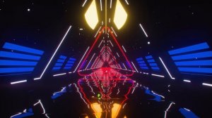 Triangular Neon Tunnel Background Loop (2 Hours Relaxing, Satisfying, VJ Loop, Screensaver, ASMR) 4