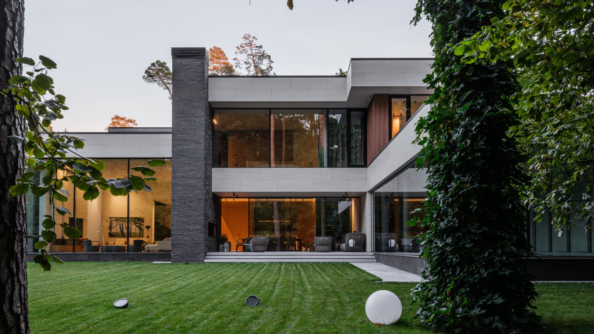 Монтаж панорамного остекления особняка «Байрон» смотреть онлайн