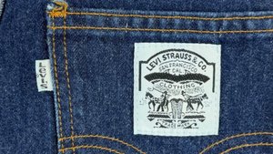 Джинсы VTG Levi's 80-х годов 2 Horse White Tab Темно-синие с выс
