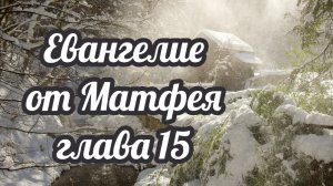 Евангелие от Матфея глава 15