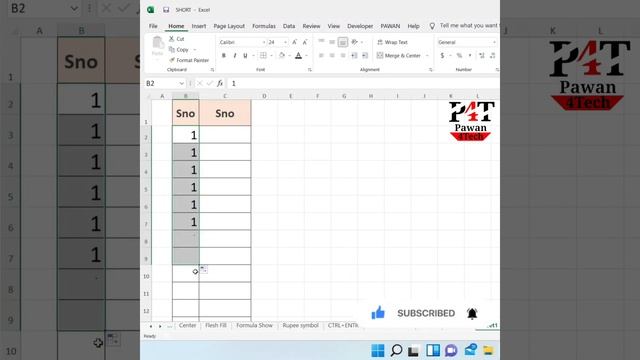 New Trick Of Serial Number In Excel 🔥 #short #shorts 🔥 Excel Me serial Number Kaise Dale 🔥#excel смотреть онлайн