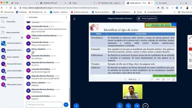 Sesión síncrona de la unidad 2: Leer y escribir para aprender смотреть онлайн