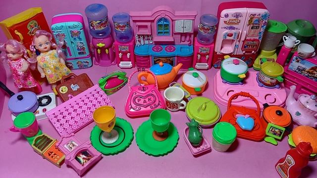 4 minutes satisfying unboxing with beautiful kitchen set toys | Hello kitty toys смотреть онлайн