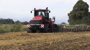 Case IH Quadtrac 620 with Amazone Centaur cultivator + no music, just sound