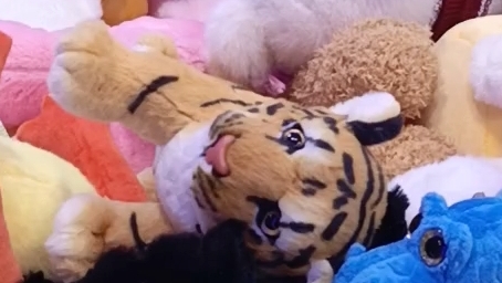 Качественная игрушка тигра в аппарате хватайка.