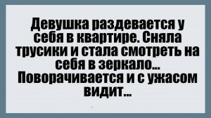 Девушка раздевается у себя в квартире - Смешные анекдоты