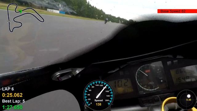 2023-08-13 - Aprilia -99 RSV 1000 Mille test ride at Alastaro Circuit - Helmet Cam смотреть онлайн