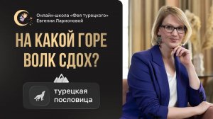 НА КАКОЙ ГОРЕ ВОЛК СДОХ? [ТУРЕЦКАЯ ПОСЛОВИЦА]