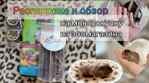 Распаковка и обзор на мою покупку из зоомагазина «джунгли» для моих восточных слепушат 🛍️💝