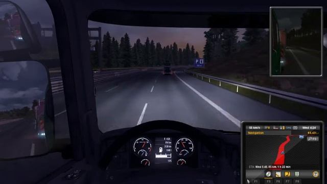 Second Job, Euro Truck Simulator 2 Driving in the night. смотреть онлайн
