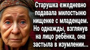 Старушка ежедневно подавала милостыню нищенке с младенцем. Истории из жизни