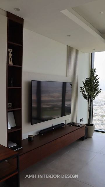 Modern media wall in Dubai , design and build customized joinery works 0565744785 #emirateshills смотреть онлайн