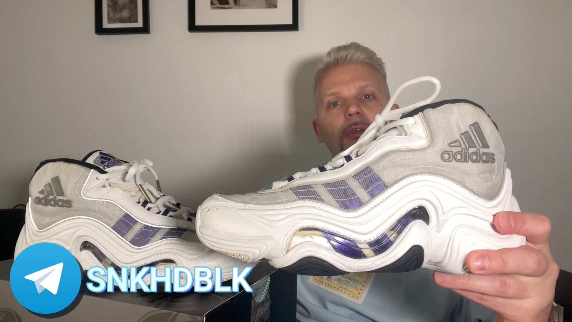 Обзор кроссовок №233: Adidas KB II "White/Purple" смотреть онлайн