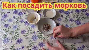 Как легко и быстро ,посадить морковь весной.Посадка моркови без прореживания.