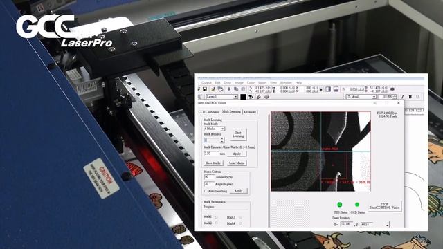 GCC LaserPro---SmartCONTROL PRO CCD Video---Graphic Marks Scenario смотреть онлайн
