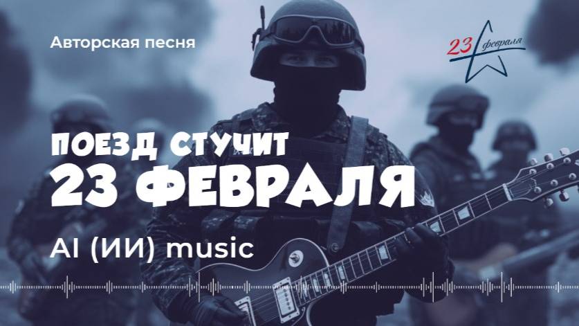 Поезд стучит (Поздравление с 23 февраля) (авторская песня) - AI music video