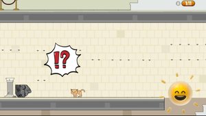 от котенка в музее почти ничего не осталось🙂 #игры #маленькиеигры #котэ #котик