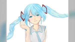 Hatsune Miku Digital drawing timelapse- Ibis Paint