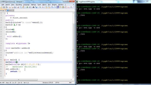 Templates in C++_Typename vs class and Class template_2