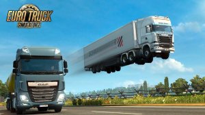 Играем в Euro Truck Simulator 2 на МП сервере! Катаемся по Европе отвозя грузы!