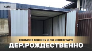 Металлический окрашенный хозблок SKOGGY 2 на 5 м в деревне Рождественно, г.о. Мытищи