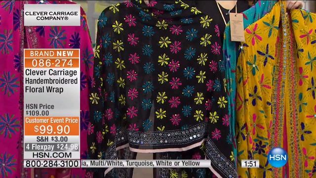Clever Carriage Company Artisan Handembroidered Wrap смотреть онлайн