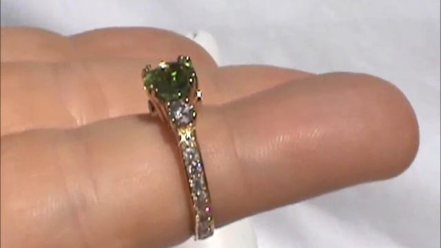 14k LIME GREEN NEON PARAIBA TOURMALINE DIAMOND RING COPPER BEARING NO RESERVE ! смотреть онлайн