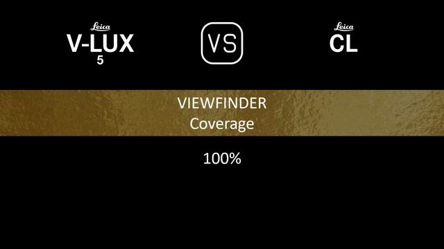 Leica V-Lux 5 vs. Leica CL: A Comparison of Specifications