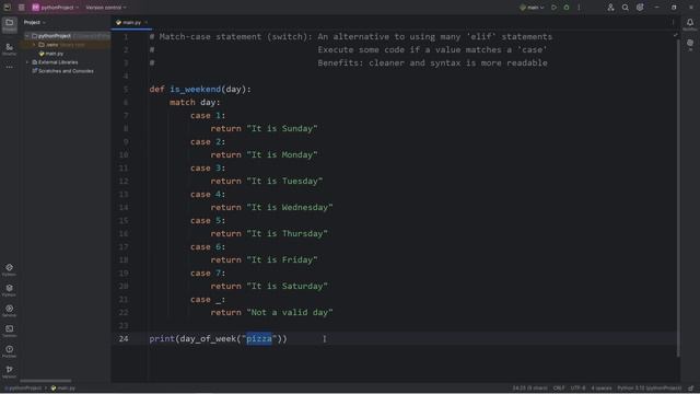 Learn Python MATCH-CASE STATEMENTS in 5 minutes! 📆 смотреть онлайн