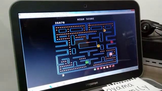 Atari 8 Bit EMU Pacman Orange Start 79240 pts смотреть онлайн