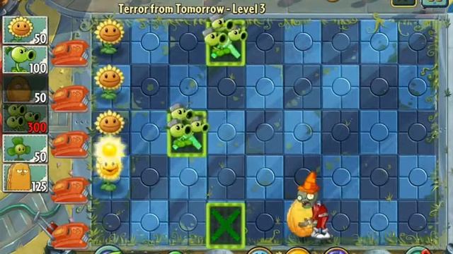 Plants vs Zombies 2 New Map Far Future Terror From Tomorrow Level 3 смотреть онлайн