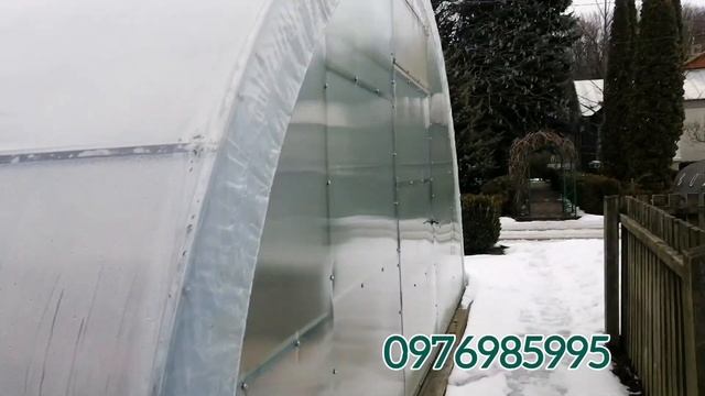 Теплиця для малого бізнесу після трьох років експлуатації.